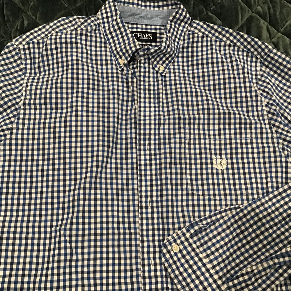 Chaps button down long sleeve shirt